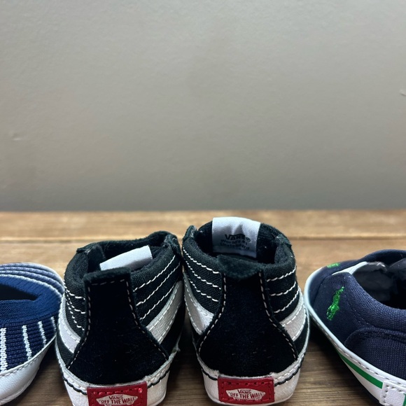 Polo Ralph Lauren, Vans and Old Navy Newborn 0-3 mo. Navy and Black Shoes Set - Picture 8 of 10